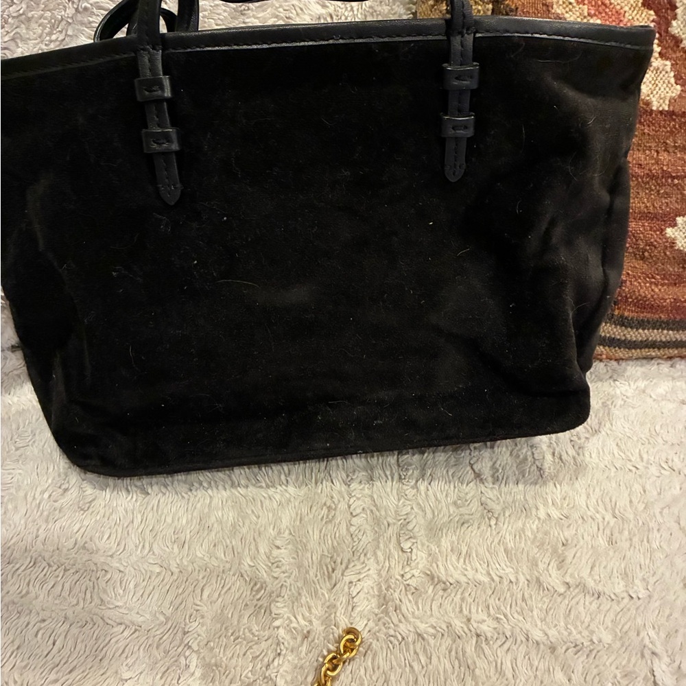 Vintage Juicy Couture Black Velour Logo Tote Bag - Picture 6 of 7